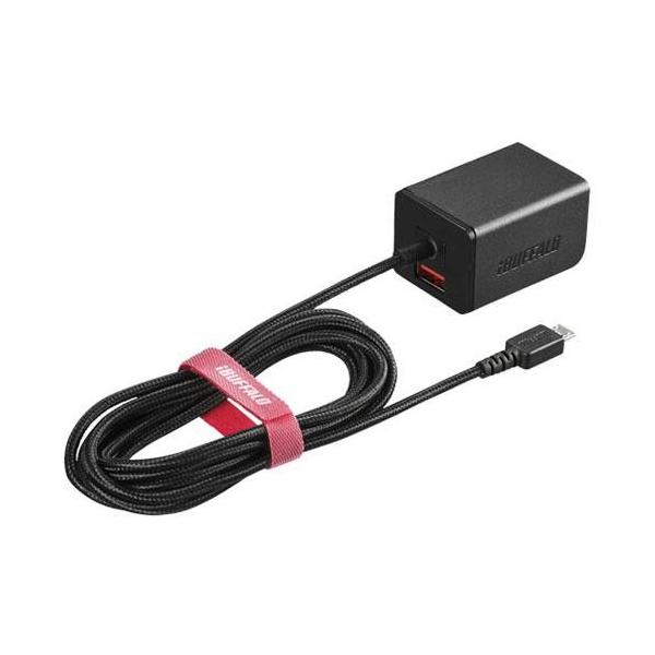 �o�b�t�@���[(BUFFALO) BSMPA2401BC2TBK �u���b�N BSMPA2401BC2T�V���[�Y 1.8m