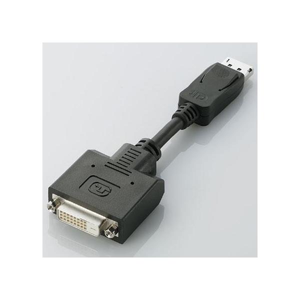 �G���R��(ELECOM) AD-DPDBK �u���b�N DisplayPort-DVI �ϊ��A�_�v�^