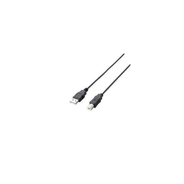�G���R��(ELECOM) U2C-JB10BK �u���b�N USB2.0�P�[�u�� A-B 1m
