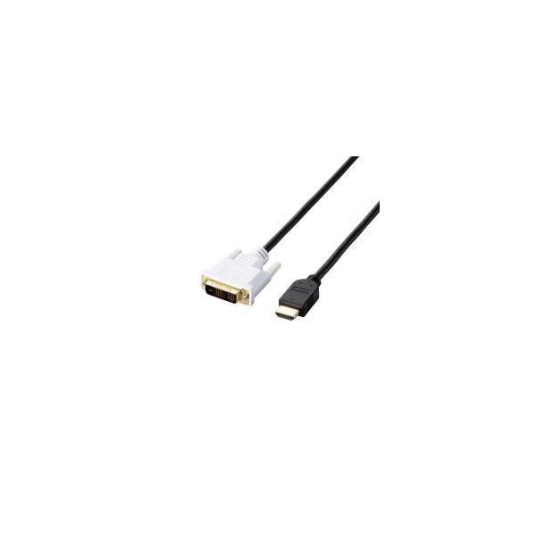 �G���R�� ELECOM DH-HTD50BK �u���b�N HDMI-DVI�ϊ��P�[�u�� 5m DHHTD50BK