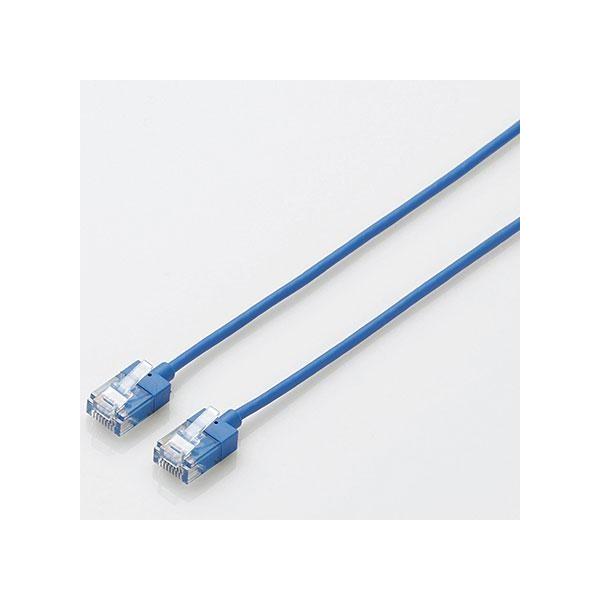�G���R��(ELECOM) LD-GPASS/BU1 �u���[ �J�e�S���[6A�Ή�LAN�P�[�u�� ���X����&amp;�R���p�N�g 1m