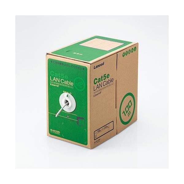 GR(ELECOM) LD-CT2/LG100/RS CgO[ EU RoHSwߏ LANP[u Cat5e P 100m