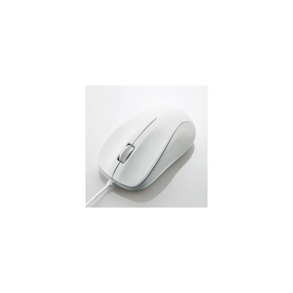 �G���R��(ELECOM) M-K6URWH/RS �z���C�g USB �L�����w���}�E�X 3�{�^��