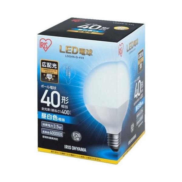 ACXI[}(Iris Ohyama) LDG4N-G-4V4 LEDd F E26 40W` 400lm