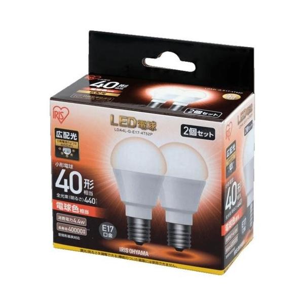 ACXI[}(Iris Ohyama) LDA4L-G-E17-4T52P LEDd dF E17 40W` 440lm
