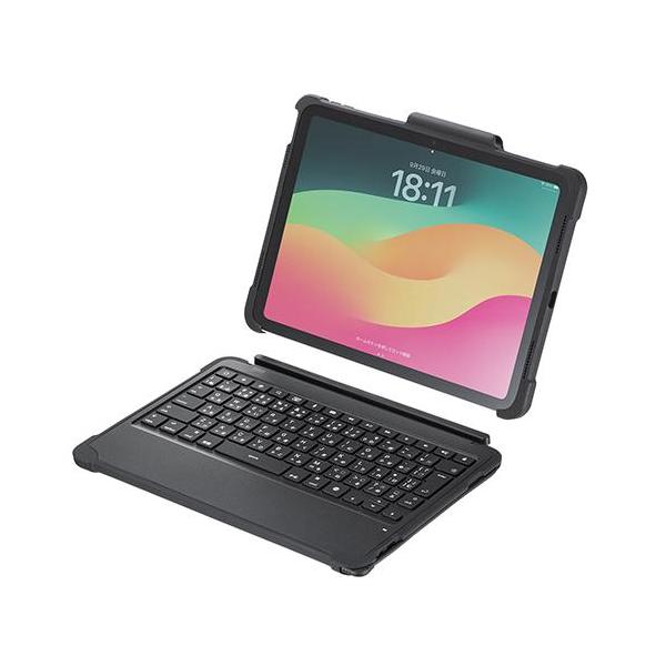 サンワサプライ SKB-IP7GIGA iPad 第10世代・A16専用ケ-ス付きキ-ボ-ド Type-Cケ-ブル接続