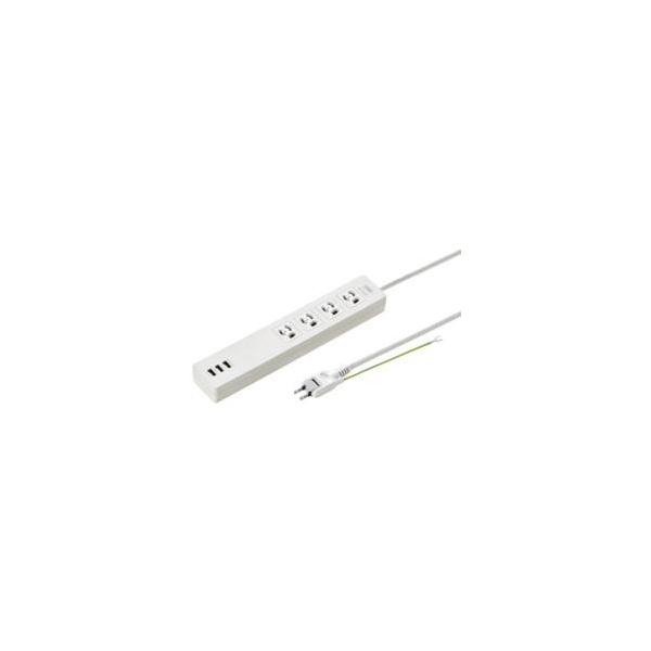 �T�����T�v���C TAP-F37U-2 �z���C�g USB�[�d�@�\�t���^�b�v 4�� 2m