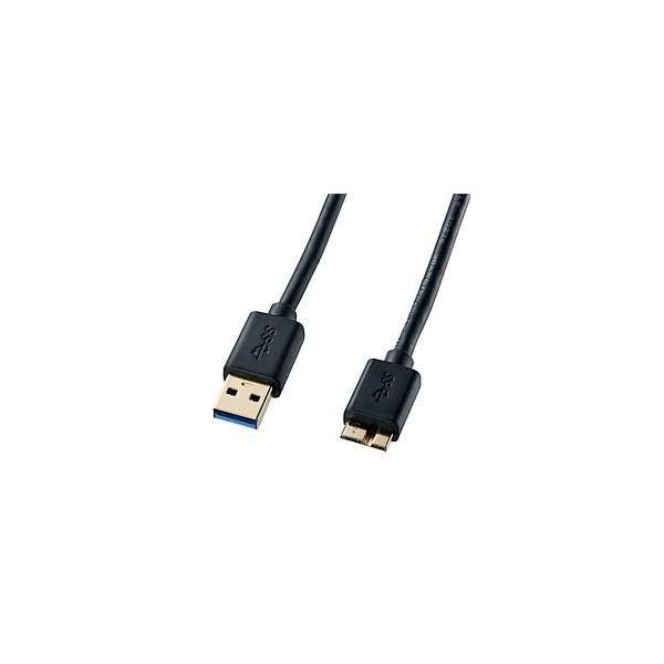 �T�����T�v���C KU30-AMC05BK �u���b�N USB IF�F�؃^�C�v USB3.0�Ή��}�C�N���P�[�u�� 0.5m