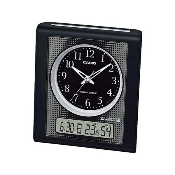 B2・3●黒２台●CASIOカシオ製電波目覚まし時計TQT-351NJ-1JF CASIO(カシオ) TQT-351NJ-1JF ブラック 電波置時計 夜見えライト