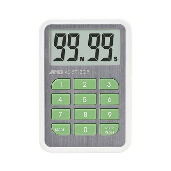 A��D(�G�[�E�A���h�E�f�C) AD-5712GR �O���[�� 100���^�C�}�[ �d�q�v���@�� �f�W�^���^�C�}�[