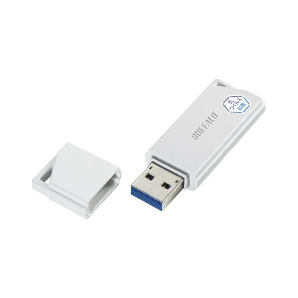 �o�b�t�@���[(BUFFALO) RUF3-KVB64G-WH �z���C�g �R�E�C���X�E�R�ۑΉ� USB 3.2 Gen 1 USB������ 64GB