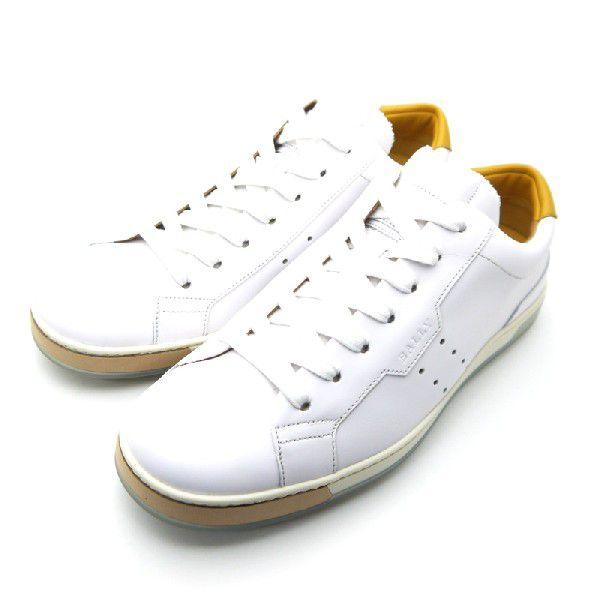 バリー BALLY メンズスニーカー レザー AINOR ホワイト 25cm〜28cm