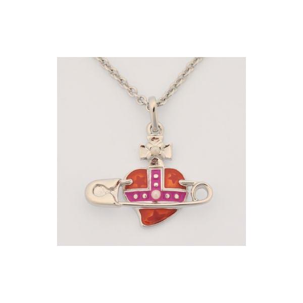 ヴィヴィアンウエストウッド ネックレス オーブハート 安全ピンデザイン ピンク シルバー Heart Safety Pin Orb P Ss Or Buyee Servicio De Proxy Japones Buyee Compra En Japon