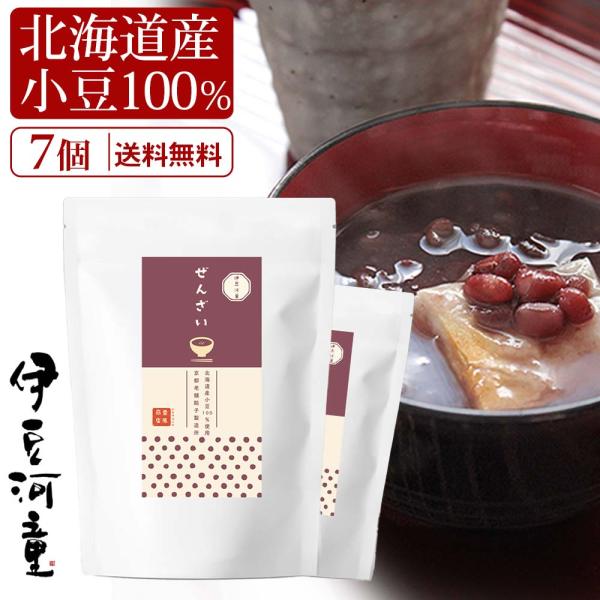 北海道産小豆100％です。伊豆河童の人気のあんみつに使っている餡と同じ小豆、同じ工場で丁寧に作っています。しつこすぎる甘さではなく、小豆本来の風味が生きている上品な甘さです。餅、白玉を加えるとさらに美味しく召し上がれます。冬は温めて、夏は冷...