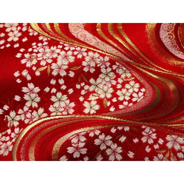 金襴生地 京都西陣織 流水に桜 大 赤 10cm単位 切り売り金襴布 金襴 櫻 和柄 生地 はぎれ 布 通販 和柄生地 Buyee Buyee Japanese Proxy Service Buy From Japan Bot Online