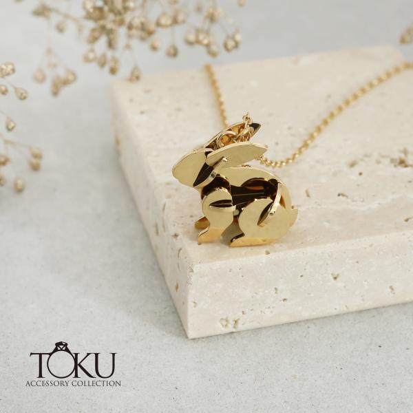 ニュージーランド 幸運 白鷺 カットアウト  ネックレス 金鍍金仕上 新品 toku-corporation_nss035