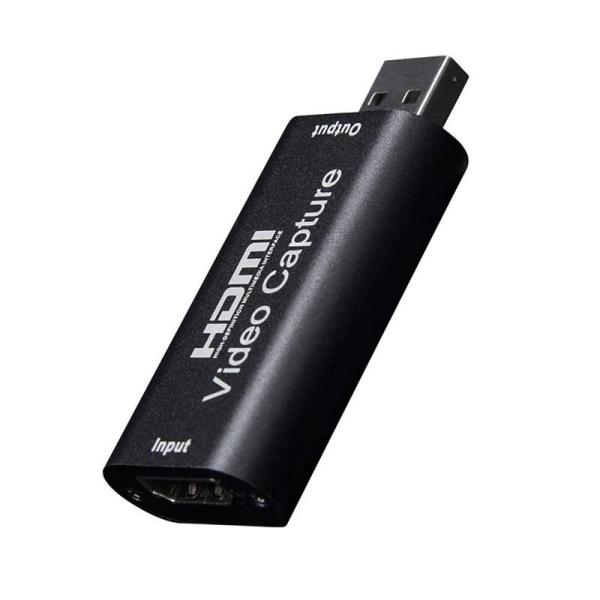 超小型 USB2.0対応 1080p HDMIキャプチャーカード ビデオキャプチャーボード ゲーム実況生配信・画面共有・録画・ライブ会議用