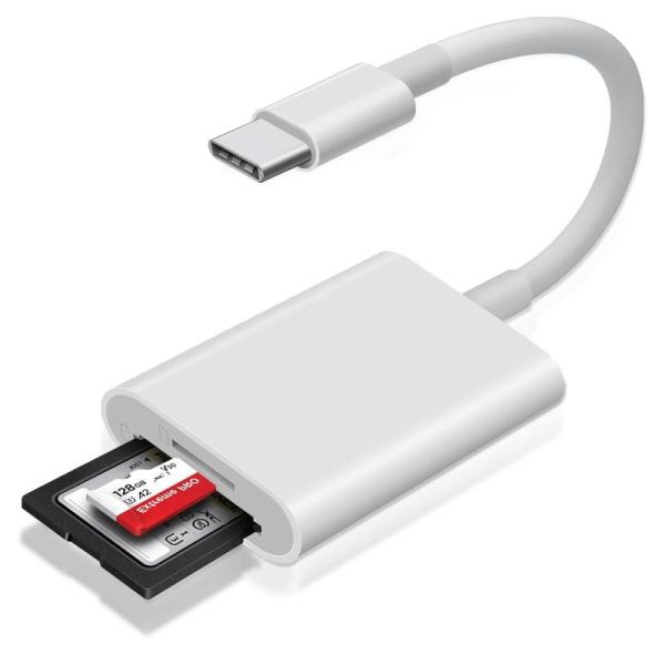 SDカードリーダー 【ZIONOR 2026新登場 】 Type-c SD/TFカード 2in1 SD/TFカードリーダー usb c to SD C