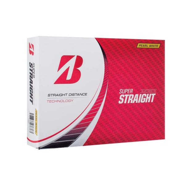 他サイト： BRIDGESTONE(ブリヂストン)ゴルフボール SUPER STRAIGHT 2023年モデル 12球入 パールホワイトの商品画像
