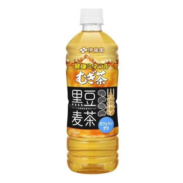 伊藤園 健康ミネラルむぎ茶 黒豆麦茶 650ml×24本 ペットボトル