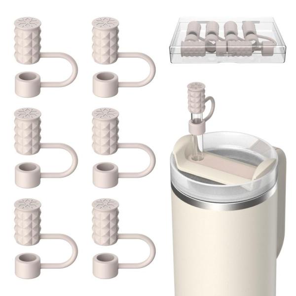 VOGOGE ストローキャップ 6個セット スタンレー（Stanley）タンブラー 30/40oz 対応 9〜10mm ストロートッパー スターライト