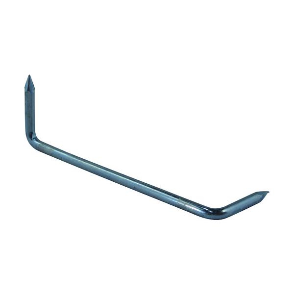 ●直交する部材の接合に使用するかすがいです。●木材と木材をつなぎ合わせる際に。●土台と柱、管柱と胴差し、小屋梁と小屋束などの接合に。＜仕様＞●表面処理：ユニクロ●寸法(mm)d：5●長さL(mm)：120●表面処理：ユニクロ●形状：右ひねり...