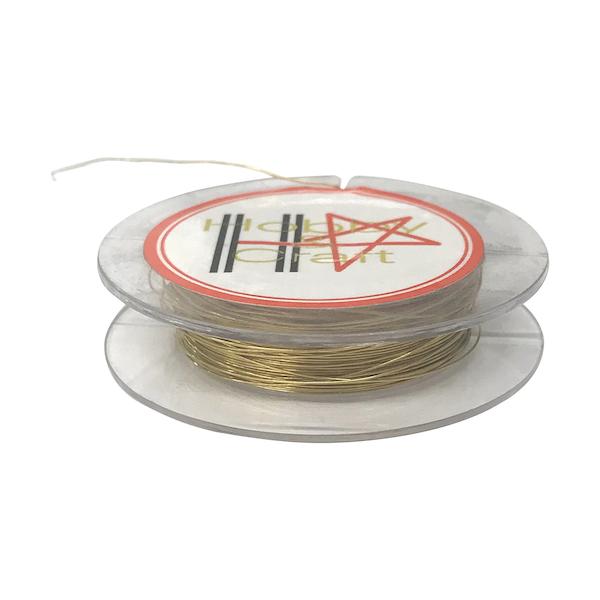 ●使いやすいボビン巻きです。●ホビー・手芸・工作に。＜仕様＞●番手(#)：34●線径(mm)：0.23●長さ(m)：10●真鍮＜製造国＞●台湾