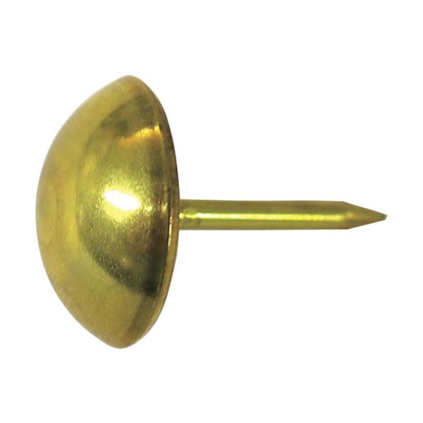 ●椅子や太鼓の革張りに使用します。●購入しやすい少量パックです。＜仕様＞●寸法(mm)d：1.6●全長(mm)：19●頭部径(mm)：13●表面処理：真鍮●パック入数(本)：6●真鍮＜製造国＞●日本