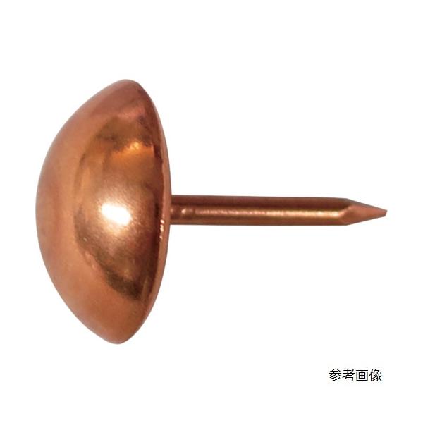 ●椅子や太鼓の革張りに使用します。●購入しやすい少量パックです。＜仕様＞●寸法(mm)d：1.6●全長(mm)：19●頭部径(mm)：13●表面処理：銅●パック入数(本)：6●銅＜製造国＞●日本