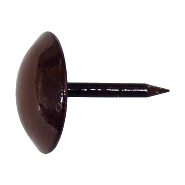 ●椅子の革張りなどに使用します。●購入しやすい少量パックです。＜仕様＞●HP　椅子鋲　茶●寸法(mm)d：1.24●全長(mm)：13●頭部径(mm)：10●表面処理：茶●スチール●塗装＜製造国＞●日本