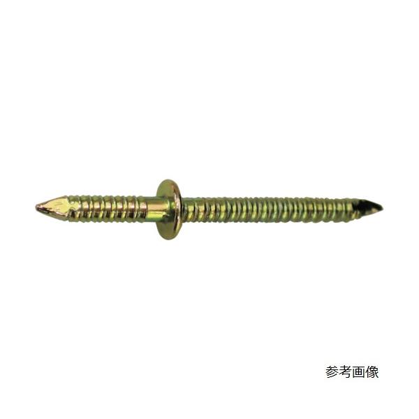 ●2つの木材をつなぐために、両端が尖った釘です。●ツバ付タイプです。●購入しやすい少量パックです。＜仕様＞●HP　ツバ付リング合釘　23●寸法(mm)d：2.3●全長(mm)：23●番手(#)：2.3●ツバ径(mm):5.3●スチール●クロ...