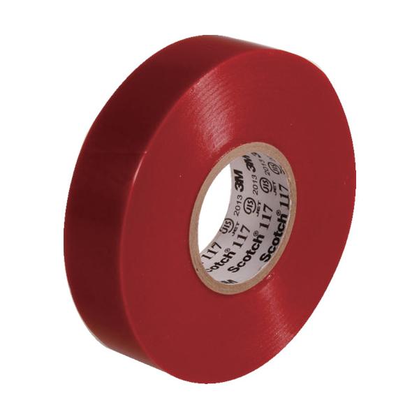 3M ビニールテープ 117 RED 20 10P 19mmX20m 赤 10巻入 :117-RED-20-10P:とくえもん 通販 3M スコッチ 電気絶縁用ビニルテープ 117 黒 19mm×20m 117 BLA 20 (10)