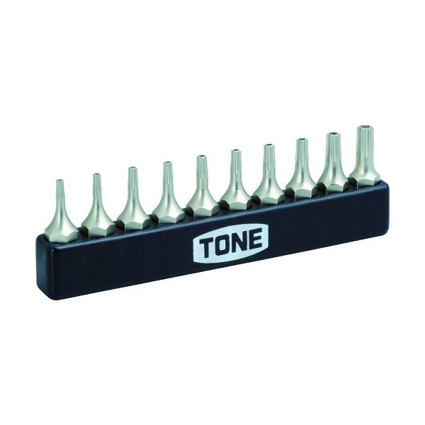 TONE トネ オフセット式ラチェットドライバー T型トルクスビットセット いじり防止タイプ 10点セット BTTH10S
