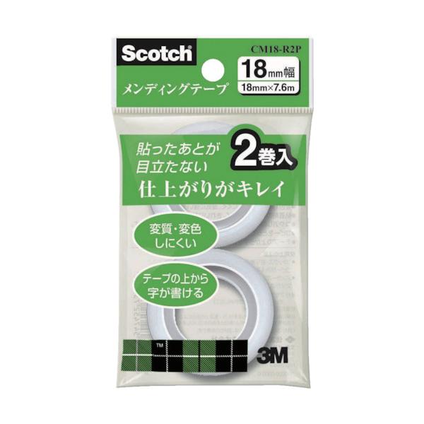 3M スリーエム 事務用テープ メンディングテープ小巻 詰替え用 18mmX7.6m CM18-R2P