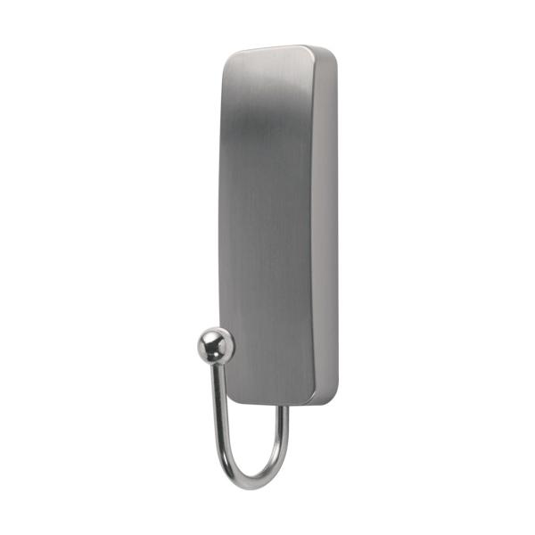 ●簡単にはがせ、多くの材質の壁面（平滑面）に対応します。（壁紙や凹凸面には使用できません。)●壁面を傷めません。●軽めのバックを掛けたたり、カーテンふさ掛けとしても使えます。●上質なメタリックトーンです。●平面壁への収納、一時置きに。＜仕様...