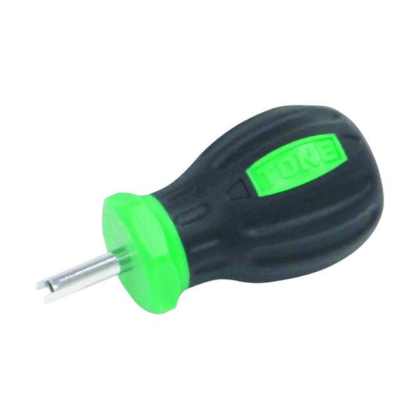 ●自動車やオートバイなどのタイヤのエアバルブ着脱専用の工具です。●自動車やオートバイなどのタイヤのエアバルブ着脱専用。＜仕様＞●全長(mm)：59●軸長(mm)：15●本体:構造用鋼●柄:樹脂＜注意事項＞●プラスチック柄は絶縁のためのもので...