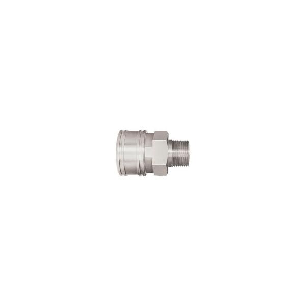 日東工器 TSPカプラ ステンレス製 ニトリルゴムSG NBR めねじ取付用ソケット 相手側Rc1/2 4TSM SUS NBR