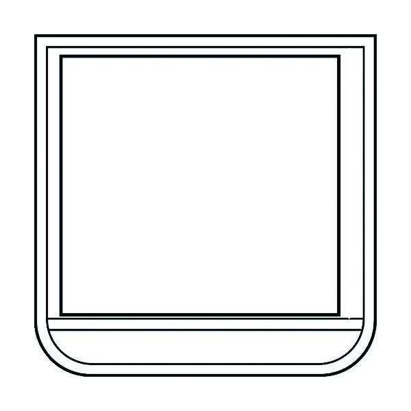 トラスコ中山 TRUSCO ポケット胸章白 軟質ビニール 60X60mm T368-12