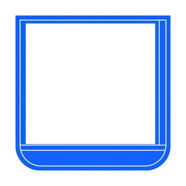 トラスコ中山 TRUSCO ポケット胸章青 軟質ビニール 60X60mm T368-16