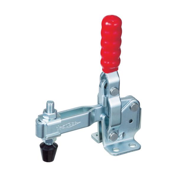 スーパーツール 下方押え型トグルクランプ 垂直ハンドル式 全長 143mm 締付力 2.27kN フランジベース TDV450F