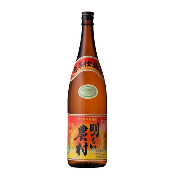 芋焼酎 明るい農村 赤芋仕込み 25度 1.8L 1800ml 霧島町蒸溜所 鹿児島県霧島市