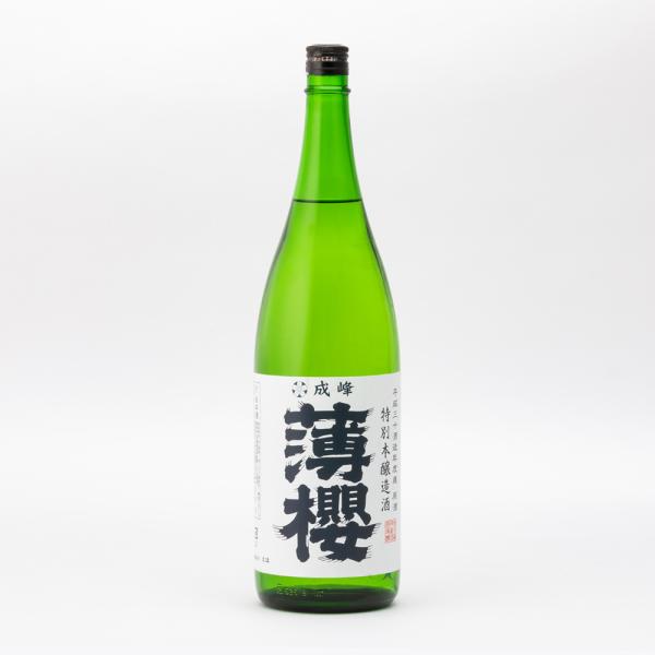 薄櫻 日本酒 特別本醸造 吟吹雪 65%精米 生原酒 1.8L 1800ml 増本藤兵衛酒造場 薄桜 薄櫻 地酒 滋賀県東近江市 能登川 | 夏期冷蔵便推奨