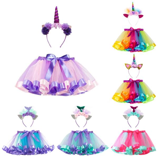 【送料】：送料無料！*沖縄：送料1,800円【商品内容】：ユニコーンカチューシャ、チュールスカート2点セット【材質】：ボリエステルなど【サイズ】：S:ウェスト約21cm（伸縮性有り） スカート丈約24cmM:ウェスト約23cm（伸縮性有り）...