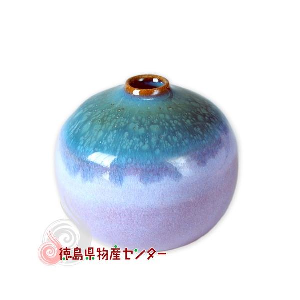 大谷焼 一輪挿し 小さな花瓶（短/オリベ）和陶器/日本製/徳島県伝統民 