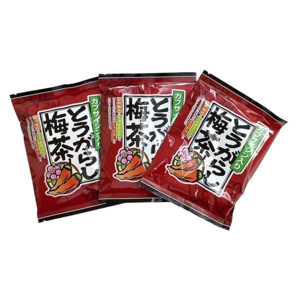 ・紀州梅肉と北海道真昆布がぴりりと辛い刺激的なとうがらしとおいしく出会ってできました・パスタ、お茶漬け、おにぎりなどにもご利用いただけます・本品一袋分（中身）を湯のみに入れお湯を注いでお召し上がりください外袋のパッケージが変更になることがあ...