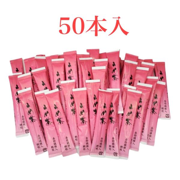 ・食物繊維（ポリデキストロース）とフリーズドライ梅肉を配合したさっぱりとした味わいのうめ茶です・スティック１本分が湯のみ１杯分です