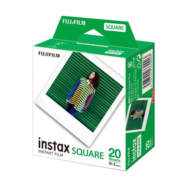 【60枚セット】富士フィルム チェキスクエア用フィルム60枚 インスタントカラーフィルム instax SQUARE 20枚パックx3 INSTAX  SQUARE WW2 :7410370003-3:トキワカメラ!店 通販