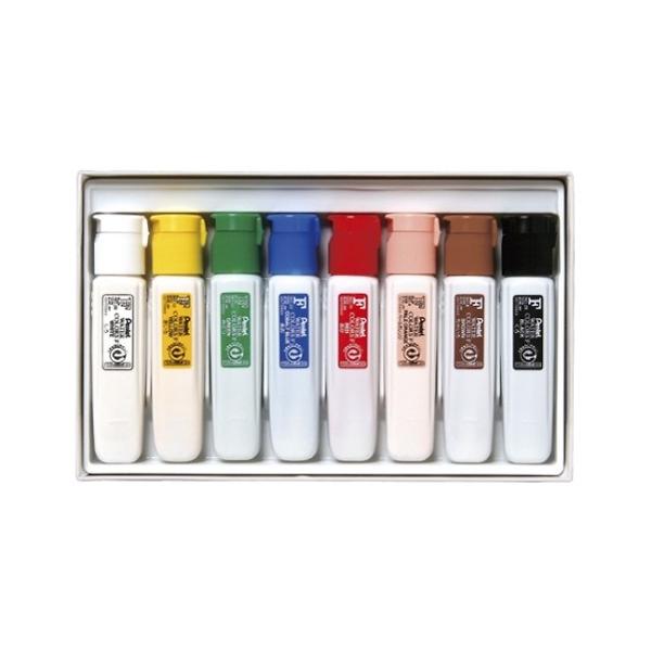 他サイト： ぺんてる 絵具 エフ水彩（ポリチューブ）12mL×8色　WFC2-8　4902506189516の商品画像