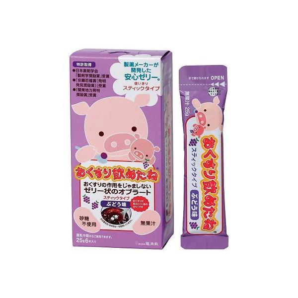 他サイト： おくすり飲めたね　スティックタイプ　ぶどう味　25gx6本入り 　4987240601302の商品画像