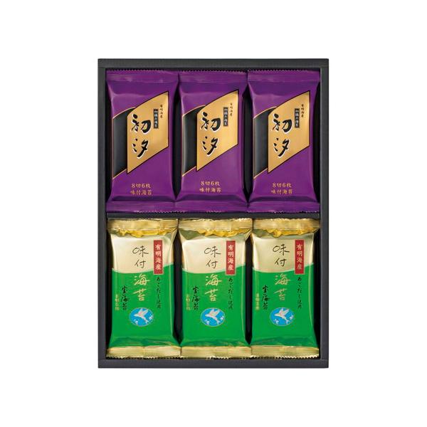 宝海苔 初汐味付海苔・あごだし味付海苔 食べ比べ詰合せ FS-40(B4)送料無料・包装無料・のし無料